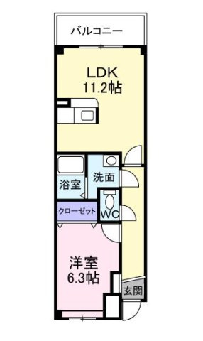 インテックスⅢ番館の間取り