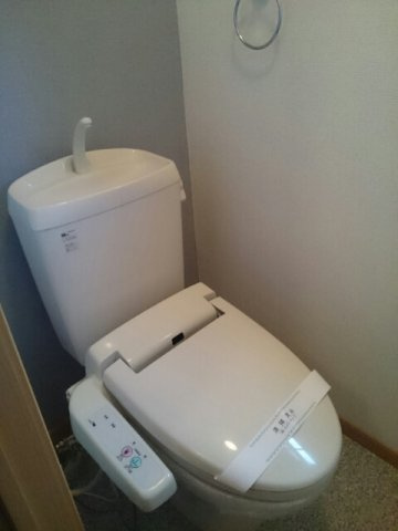 ラシーヌⅢ壱番館のトイレ|落ち着いた色調のトイレです