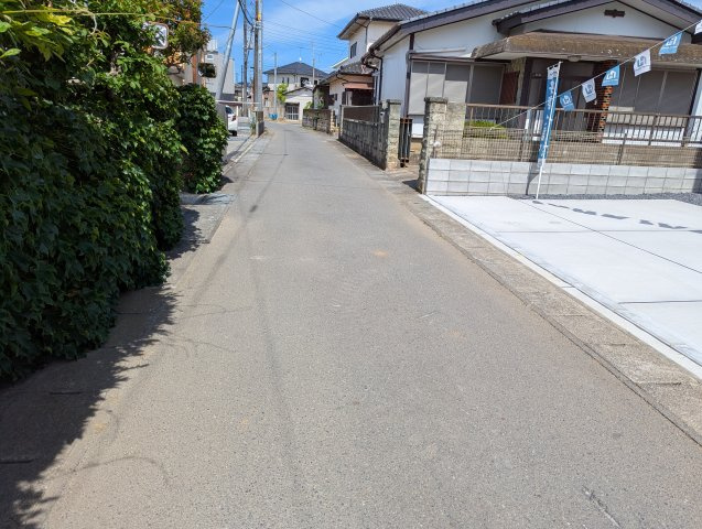水戸市吉沢町　3期の前面道路含む現地写真|前面道路含む現地写真です