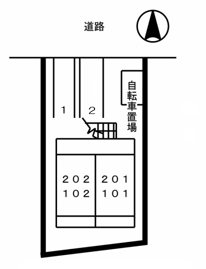 【駐車場】 | ウィステリアⅡ