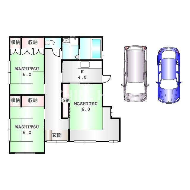 みどり市笠懸町鹿平屋の間取り|当社、チルホームのHPもご覧ください(^^)/物件情報多数♪
