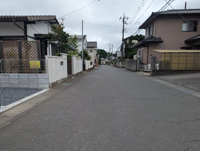 水戸市河和田　2期の前面道路含む現地写真|前面道路含む現地写真です