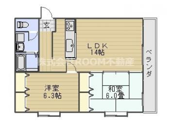 ガーデンヒルズ鷹尾の間取り