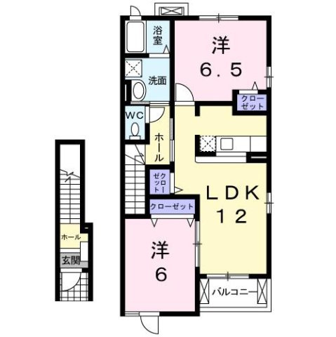 【間取り】 | プラシード阿倉川Ａ