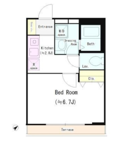 【間取り】 | シュールメゾン戸塚 | １Ｋ の間取り！