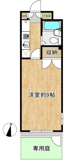 【間取り】 | セザール東大和 | 南向き、人気の1階のお部屋です！