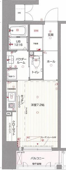 エイペックス東心斎橋Ⅰの間取り