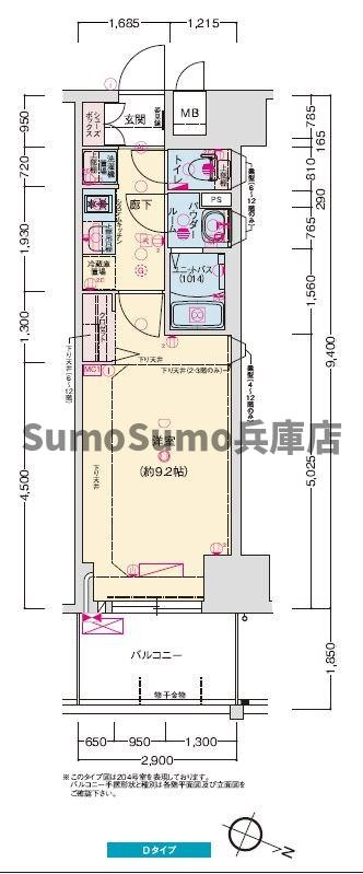 プレサンス神戸セレスティアの間取り