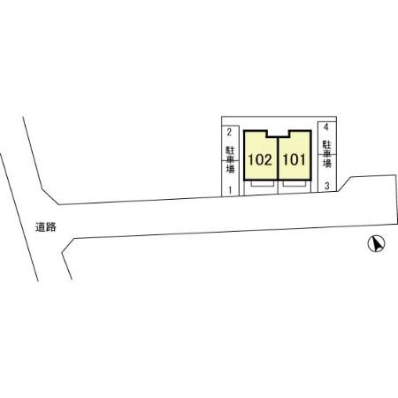 メゾングレース　Ｇの区画図