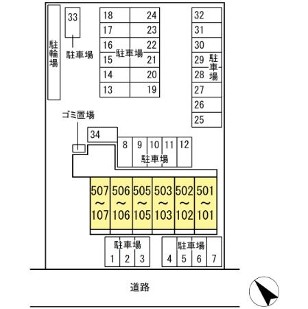 カーサ・エスペランツァの区画図
