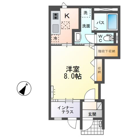 仮）那珂市菅谷字寄居新築アパートの間取り