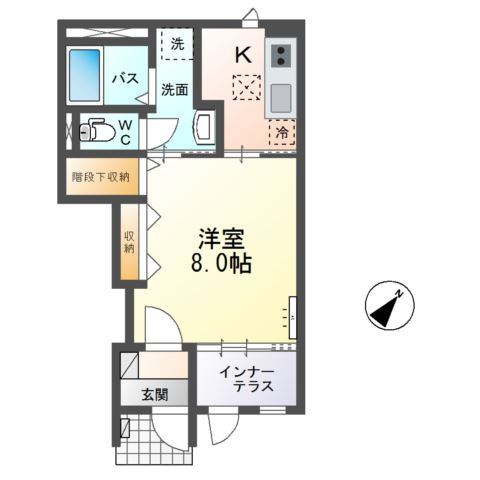 仮）那珂市菅谷字寄居新築アパートの間取り