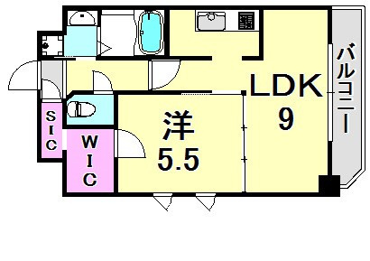 S-RESIDENCE神戸磯上通の間取り