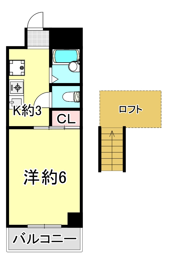 メインリバー住吉川の間取り