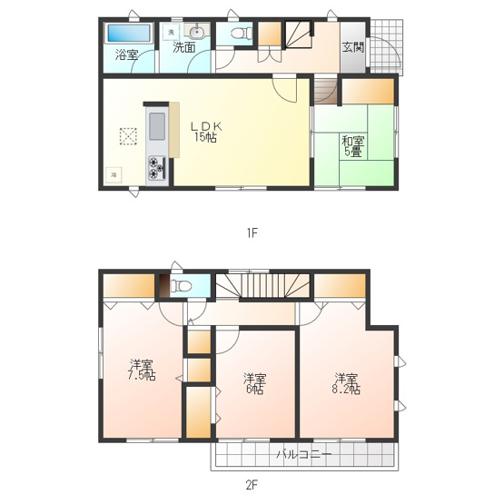 【間取り】 | 富士市松岡　中古戸建て　全1棟