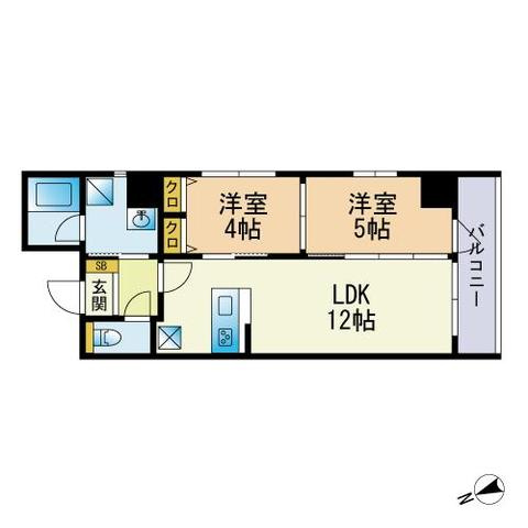 Ｓｃｅｎａ箱崎駅前の間取り