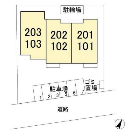 フェリスおおたかの森の区画図