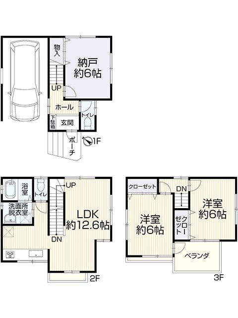淀川区十八条2丁目　中古戸建の間取り