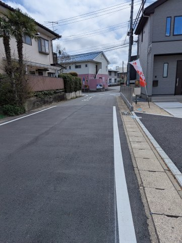 水戸市元吉田町　14期の前面道路含む現地写真|前面道路含む現地写真です