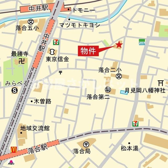 スピティ落合【おとり物件なし】#学生・社会人にオススメ！初期費用分割払いOK！の地図