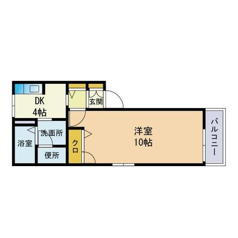ラ・クール箱崎ⅡーA棟の間取り