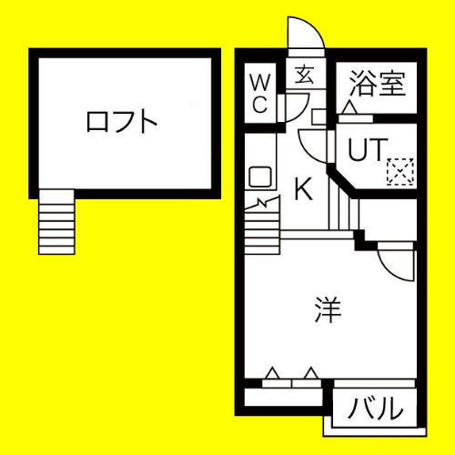 Creo八田参番館　名古屋市賃貸　仲介手数料無料の間取り
