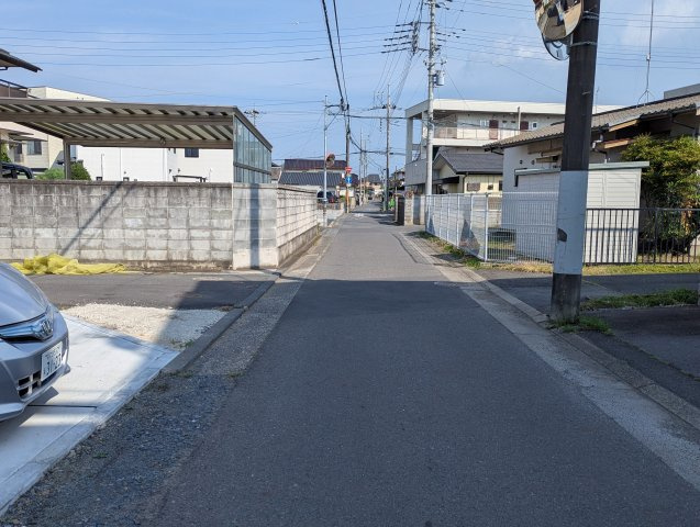 水戸市渡里町　4期の前面道路含む現地写真|前面道路含む現地写真です