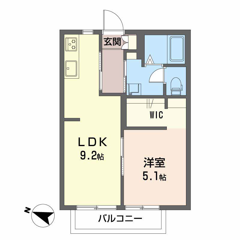 ガーデンハウス B棟の間取り