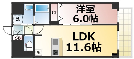 【間取り】 | Avenir新深江　仲介手数料無料