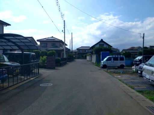 ひたちなか市稲田　1期の前面道路含む現地写真|前面道路です。