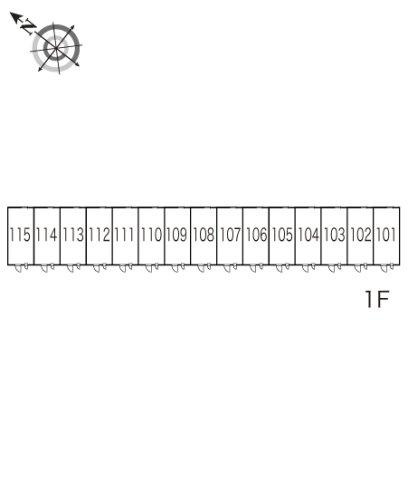 レオパレス高木の区画図