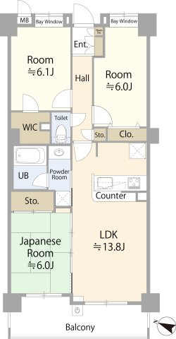 ラヴィドール志木の間取り|3LDK！全居室収納あり！