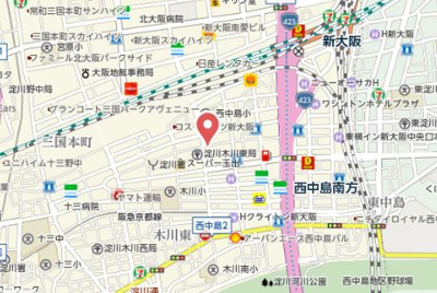 【地図】 | ルヴェール新大阪