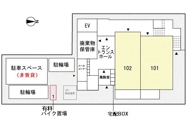 Ｅ．ステージ　新御徒町の駐車場