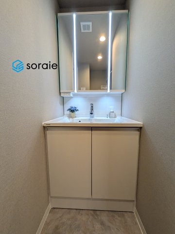 ライオンズマンション川越南古谷第3 中古マンションの独立洗面台|6/12　撮影