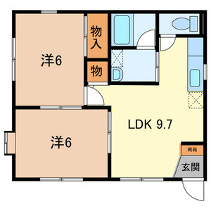 【間取り】 | クレールメゾン | 間取りです。