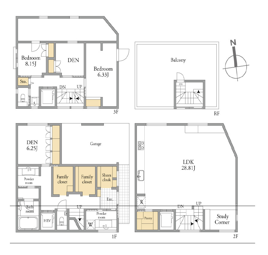 文京区目白台2丁目　中古戸建の間取り|間取り図

現地ご見学希望・資料請求などお気軽にお問い合わせ下さい！
03-5990-5201