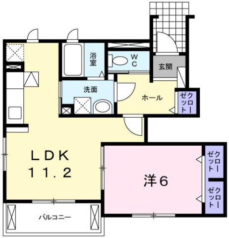 神戸市垂水区舞子坂４丁目のアパートの間取り