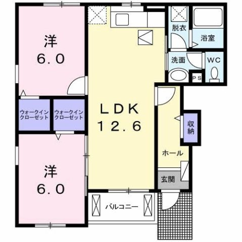 ベネヴォレンテＣの間取り