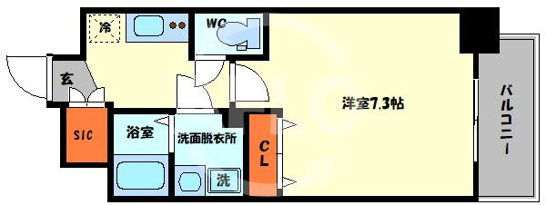 ファーストフィオーレ九条IIIの間取り|ファーストフィオーレ九条III　間取り