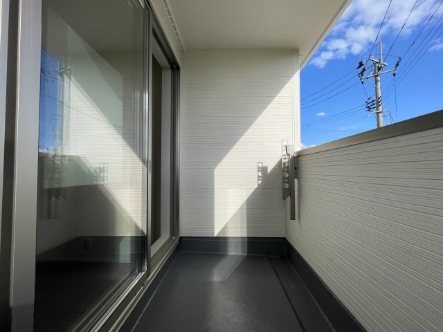 新築戸建・新築建売　郡山市大槻上柵　大槻小・大槻中のバルコニー|陽当たり良好なインナーバルコニー！