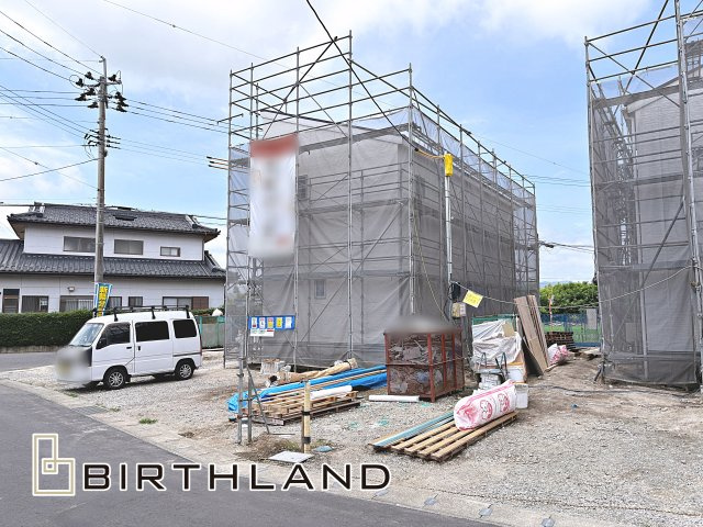 新築戸建・新築建売　郡山市大槻上柵　大槻小・大槻中の外観|〈4号棟〉2026年8月完成予定です！同社完成物件ご内覧可能です♪