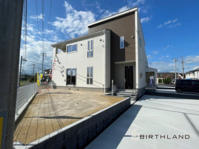 新築戸建・新築建売　郡山市大槻上柵　大槻小・大槻中の外観|【4号棟】いつでもご内覧可能です♪お気軽にお問い合わせください！