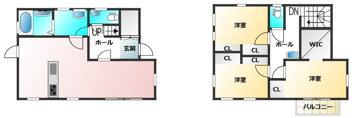 水俣市古城戸建ての間取り