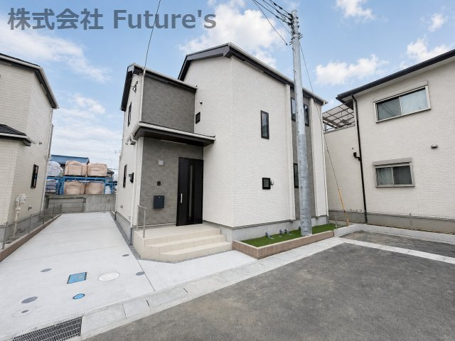 八潮市大字二丁目　新築戸建　全7棟　E号棟の外観|新設道路を設けた分譲地！車の通り抜けができず居住者以外の進入も少なく駐車もスムーズ！