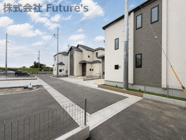 八潮市大字二丁目　新築戸建　全7棟　F号棟の前面道路含む現地写真|前面道路含む現地写真です。