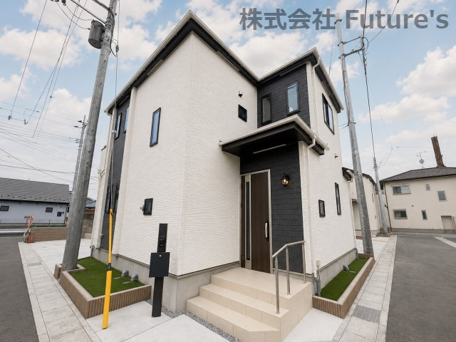 八潮市大字二丁目　新築戸建　全7棟　G号棟の外観|新設道路を設けた分譲地！車の通り抜けができず居住者以外の進入も少なく駐車もスムーズ！