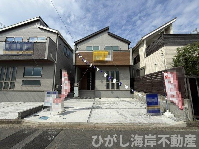茅ヶ崎市高田４丁目　新築戸建　全２棟の外観|6月5日撮影　建築中　現地外観