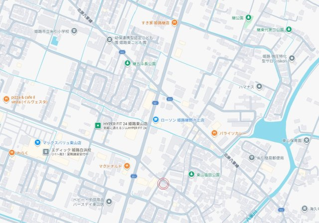 姫路市東山　中古戸建の地図