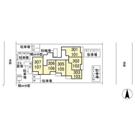 Kee Riseの区画図